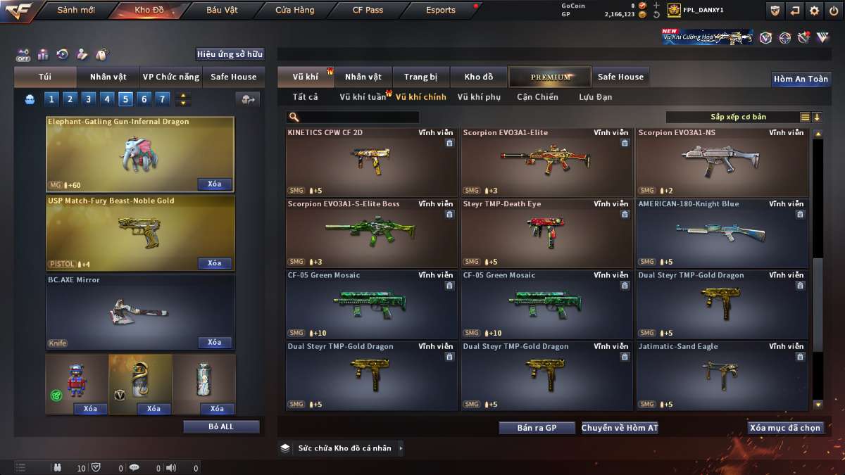 shop acc cf uy tin gia re